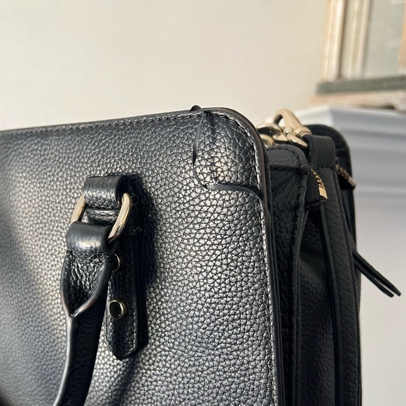 Kate Spade Purse “Mulberry Street Lise Satchel” in Black Pebbled Leather - Picture 7 of 9